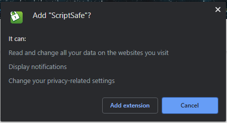 ScriptSafe extension